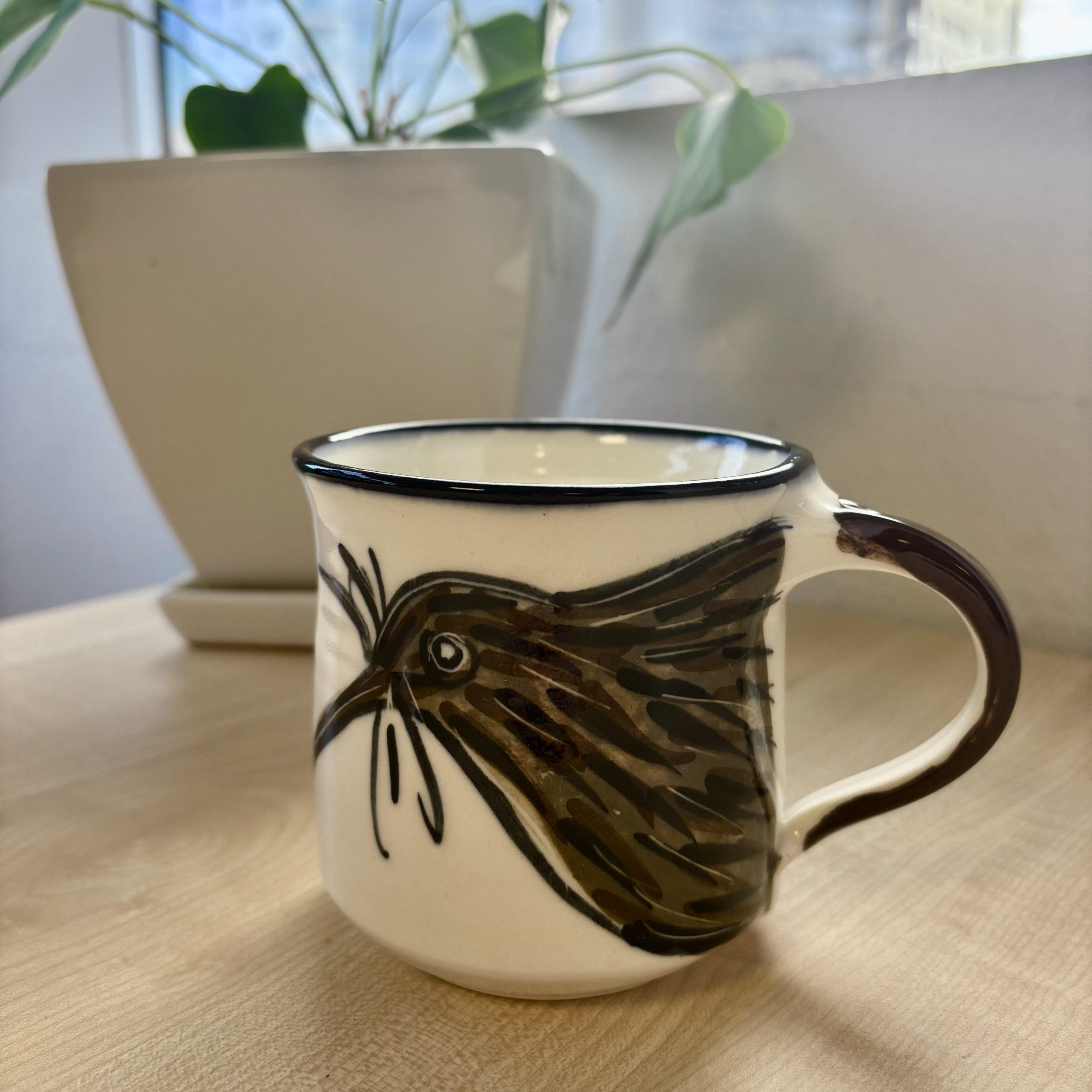 mug depicting kiwi bird